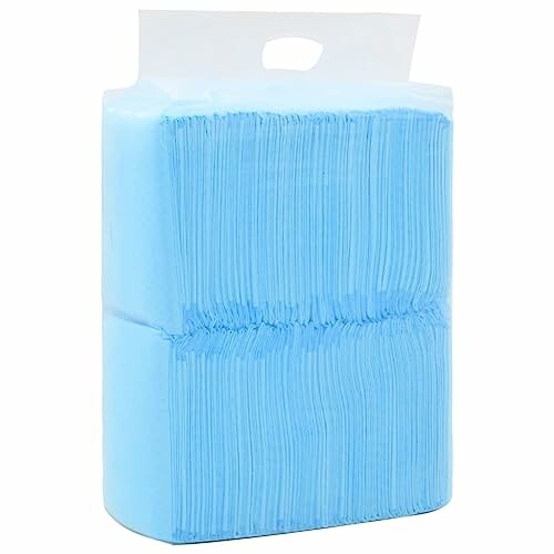 Pack of blue disposable underpads