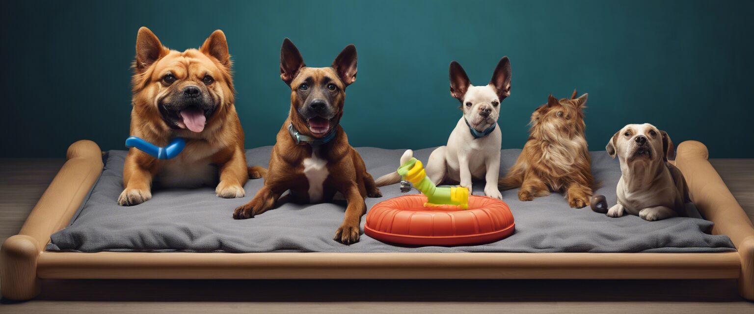 Assortment of chew toys